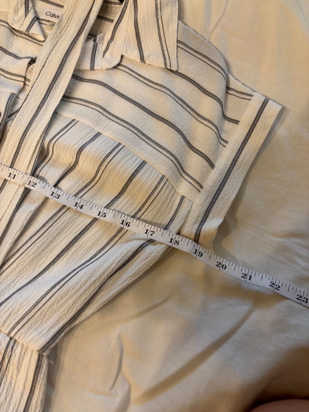 Calvin Klein Stripe Midi Dress EUC Size 4 - Picture 5 of 6